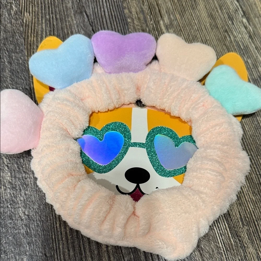 Heart-Shaped Plush Headband
